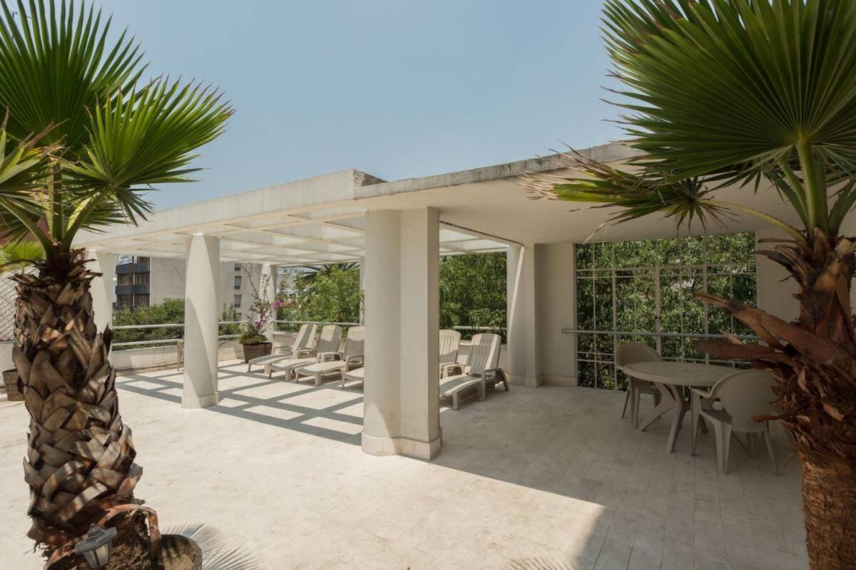 Condesa Residence 7 Stylish 2 Bedroom, 1 Bathroom Residence Accentuating Expansive Interiors メキシコシティ エクステリア 写真
